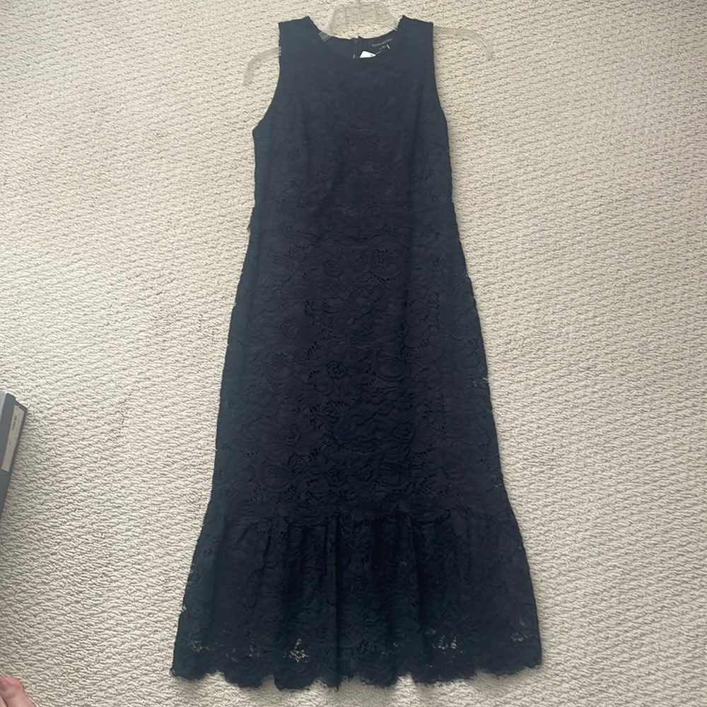 NEW Banana republic lace dress size 6 black
